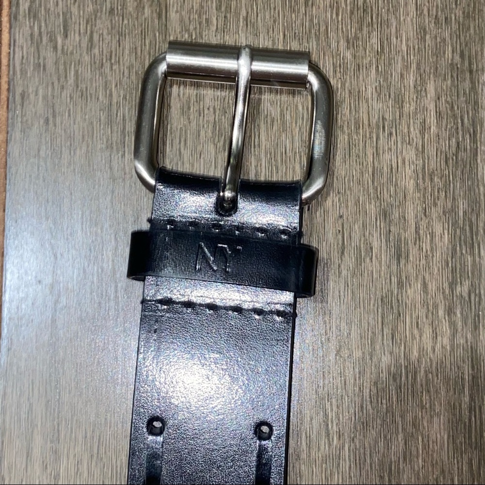 New York & Company Genuine Leather Black Belt Medium